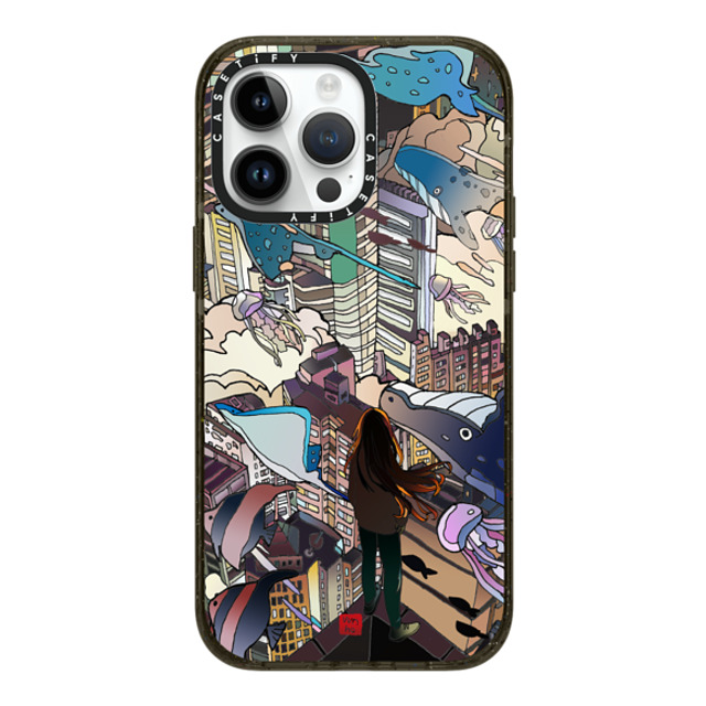 Vivian Ho x CASETiFY iPhone 14 Pro Max ケース ブラック インパクトケース MagSafe対応 Vivian Ho - I can't take my eyes off you