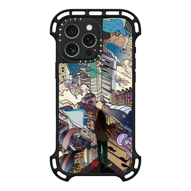 Vivian Ho x CASETiFY iPhone 16 Pro Max ケース ブラック ウルトラ バウンスケース MagSafe対応 Vivian Ho - I can't take my eyes off you