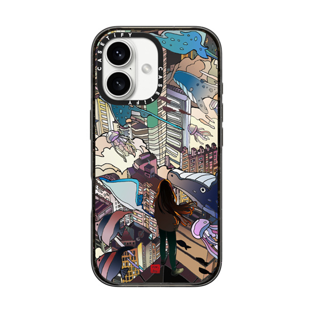 Vivian Ho x CASETiFY iPhone 16 ケース ブラック インパクトケース Vivian Ho - I can't take my eyes off you