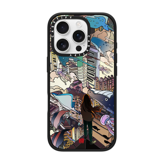 Vivian Ho x CASETiFY iPhone 16 Pro ケース マットブラック インパクトケース MagSafe対応 Vivian Ho - I can't take my eyes off you