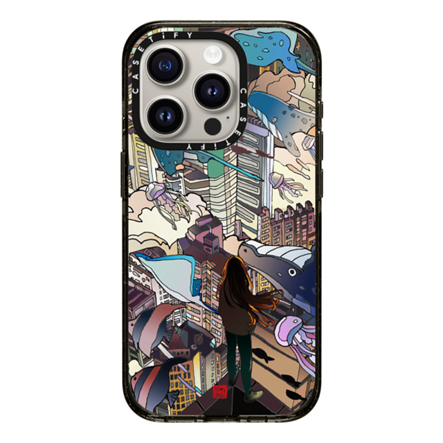 Vivian Ho x CASETiFY iPhone 15 Pro ケース ブラック インパクトケース Vivian Ho - I can't take my eyes off you