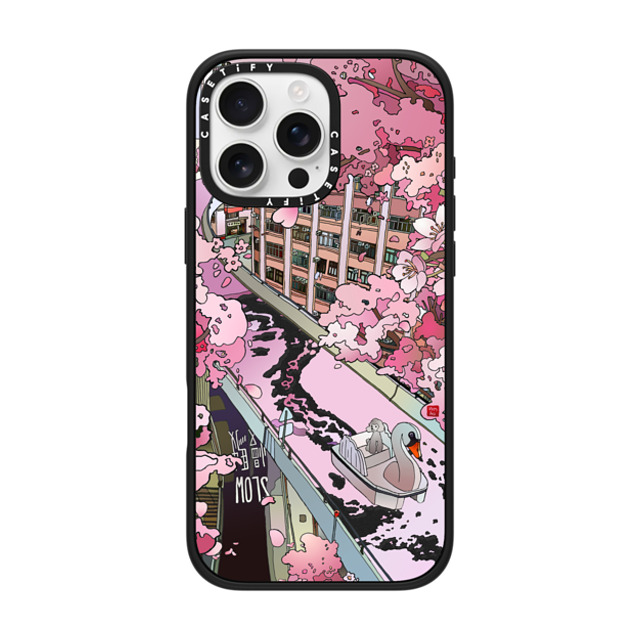 Vivian Ho x CASETiFY iPhone 16 Pro Max ケース マットブラック インパクトケース MagSafe対応 Vivian Ho - Sakura Dream