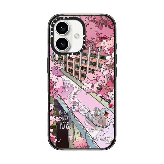 Vivian Ho x CASETiFY iPhone 16 ケース ブラック インパクトケース Vivian Ho - Sakura Dream