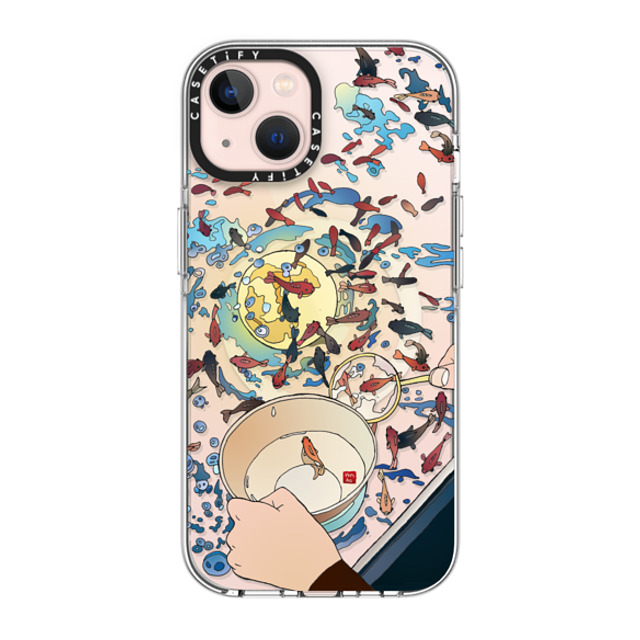 Vivian Ho x CASETiFY iPhone 13 ケース クリア クリア ケース MagSafe対応 Vivian Ho - Moon Fishing