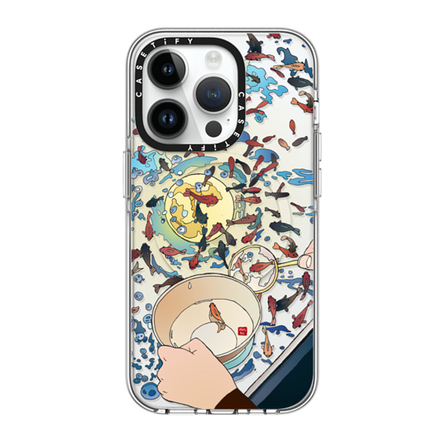 Vivian Ho x CASETiFY iPhone 14 Pro ケース クリア クリア ケース MagSafe対応 Vivian Ho - Moon Fishing