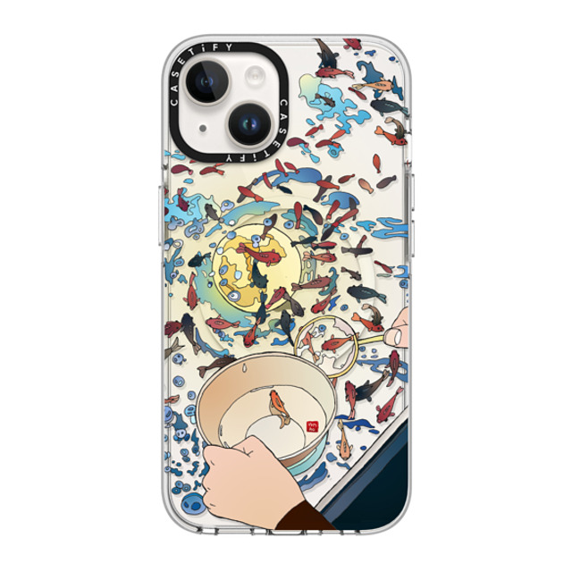 Vivian Ho x CASETiFY iPhone 14 ケース クリア クリア ケース MagSafe対応 Vivian Ho - Moon Fishing