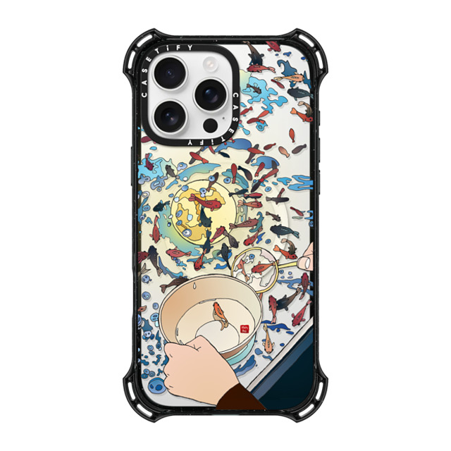 Vivian Ho x CASETiFY iPhone 16 Pro Max ケース ブラック バウンスケース Vivian Ho - Moon Fishing