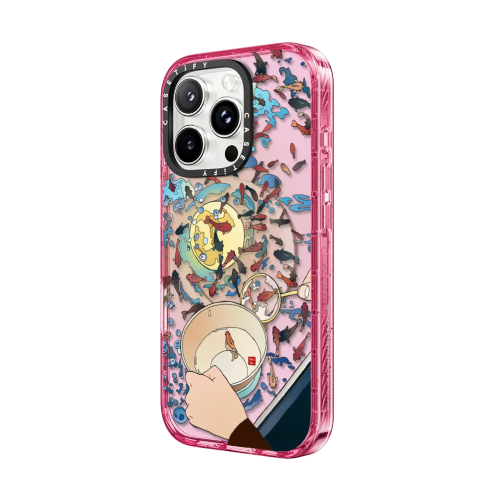 Impact iPhone 16 Pro Max Case MagSafe Compatible - Vivian Ho - Moon Fishing