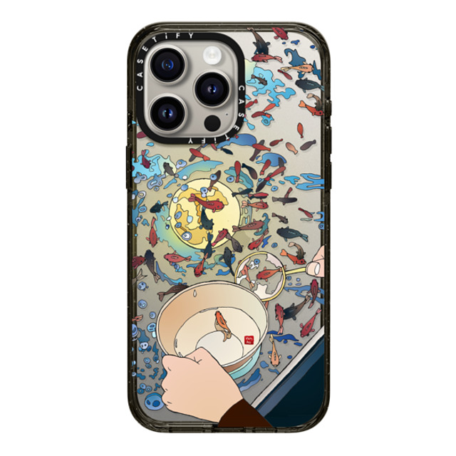 Vivian Ho x CASETiFY iPhone 15 Pro Max ケース ブラック インパクトケース Vivian Ho - Moon Fishing