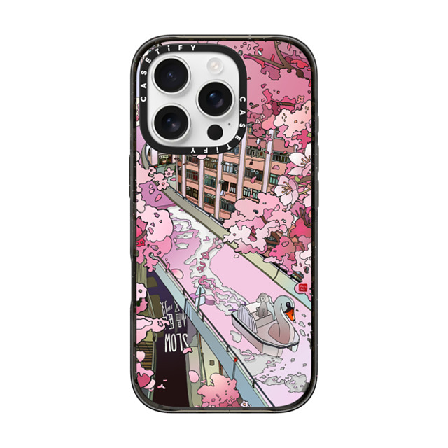 Vivian Ho x CASETiFY iPhone 16 Pro ケース ブラック インパクトケース Vivian Ho - Sakura Dream