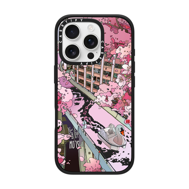 Vivian Ho x CASETiFY iPhone 16 Pro ケース マットブラック インパクトケース Vivian Ho - Sakura Dream