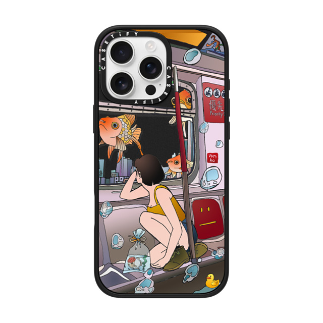 Vivian Ho x CASETiFY iPhone 16 Pro Max ケース マットブラック インパクトケース MagSafe対応 Vivian Ho - Wish you were here