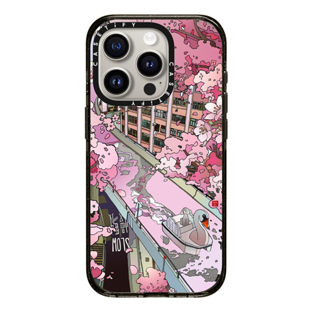 Vivian Ho x CASETiFY iPhone 15 Pro ケース ブラック インパクトケース MagSafe対応 Vivian Ho - Sakura Dream