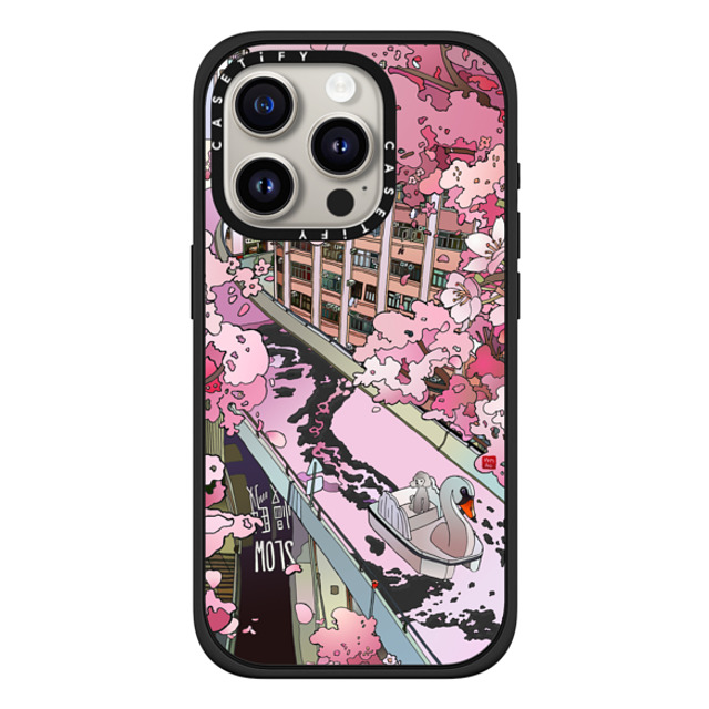 Vivian Ho x CASETiFY iPhone 15 Pro ケース マットブラック インパクトケース MagSafe対応 Vivian Ho - Sakura Dream