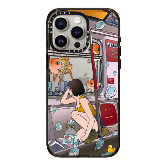 Vivian Ho x CASETiFY iPhone 15 Pro Max ケース ブラック インパクトケース Vivian Ho - Wish you were here