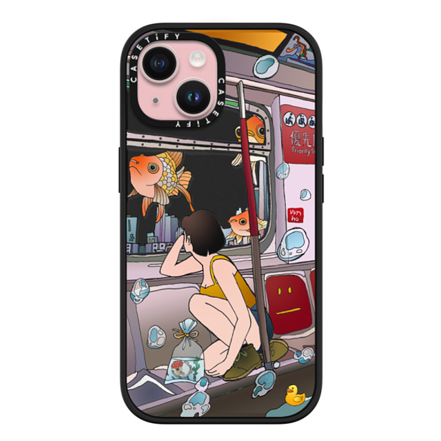 Vivian Ho x CASETiFY iPhone 15 ケース マットブラック インパクトケース MagSafe対応 Vivian Ho - Wish you were here