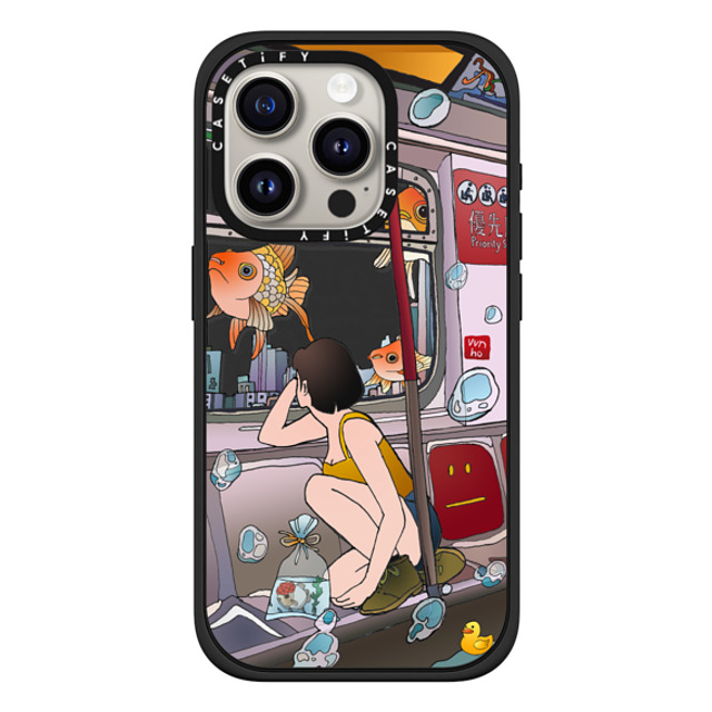 Vivian Ho x CASETiFY iPhone 15 Pro ケース マットブラック インパクトケース MagSafe対応 Vivian Ho - Wish you were here