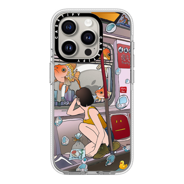 Vivian Ho x CASETiFY iPhone 15 Pro ケース クリア クリア ケース MagSafe対応 Vivian Ho - Wish you were here