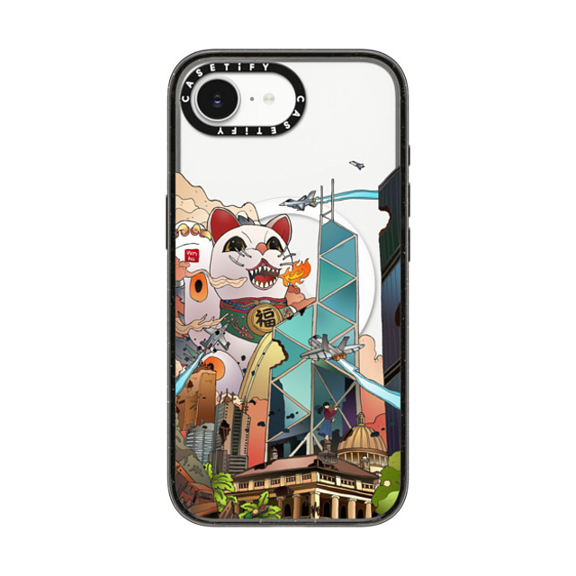 Vivian Ho x CASETiFY iPhone 16e Case Cat,Travel Black Impact Case MagSafe Compatible Vivian Ho - GodziMeow Back to School Vivian Ho x CASETiFY iPhone 16e Case Cat,Travel Black Impact Case MagSafe Compatible Vivian Ho - GodziMeow Back to School