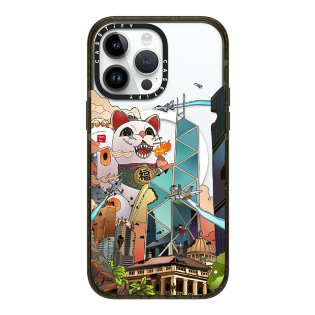 Vivian Ho x CASETiFY iPhone 14 Pro Max ケース ブラック インパクトケース MagSafe対応 Vivian Ho - GodziMeow