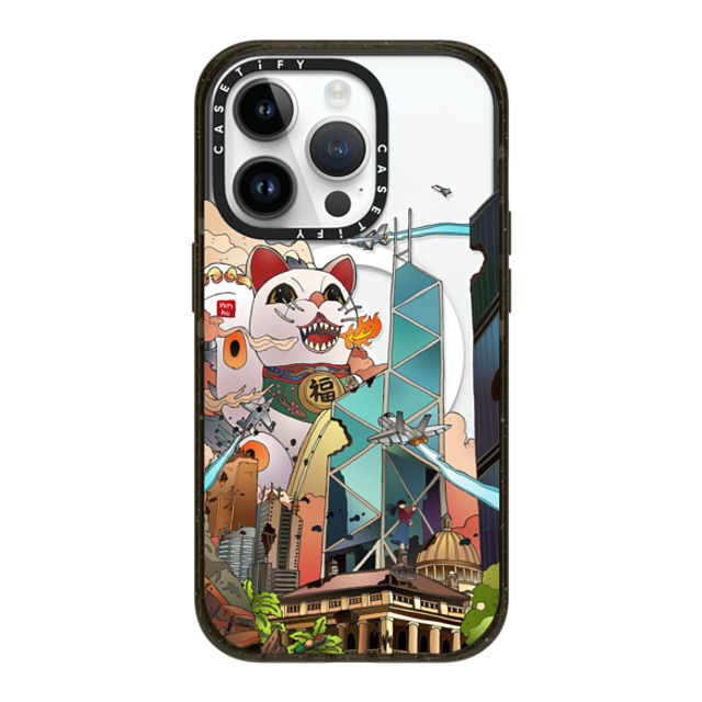 Vivian Ho x CASETiFY iPhone 14 Pro ケース ブラック インパクトケース MagSafe対応 Vivian Ho - GodziMeow