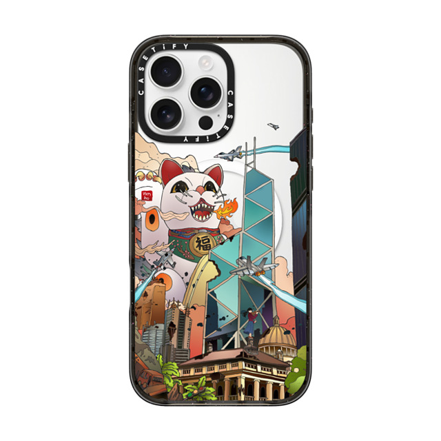 Vivian Ho x CASETiFY iPhone 16 Pro Max ケース ブラック インパクトケース MagSafe対応 Vivian Ho - GodziMeow