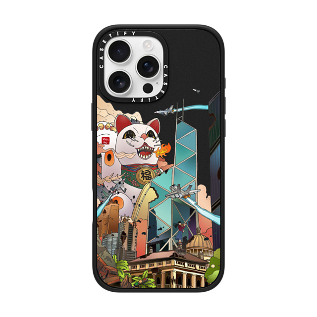 Vivian Ho x CASETiFY iPhone 16 Pro Max ケース マットブラック インパクトケース MagSafe対応 Vivian Ho - GodziMeow