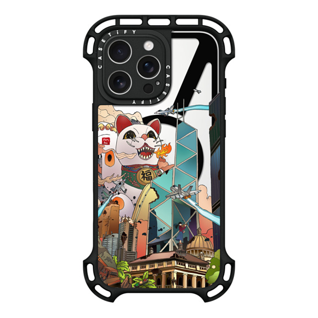 Vivian Ho x CASETiFY iPhone 16 Pro Max ケース ブラック ウルトラ バウンスケース MagSafe対応 Vivian Ho - GodziMeow