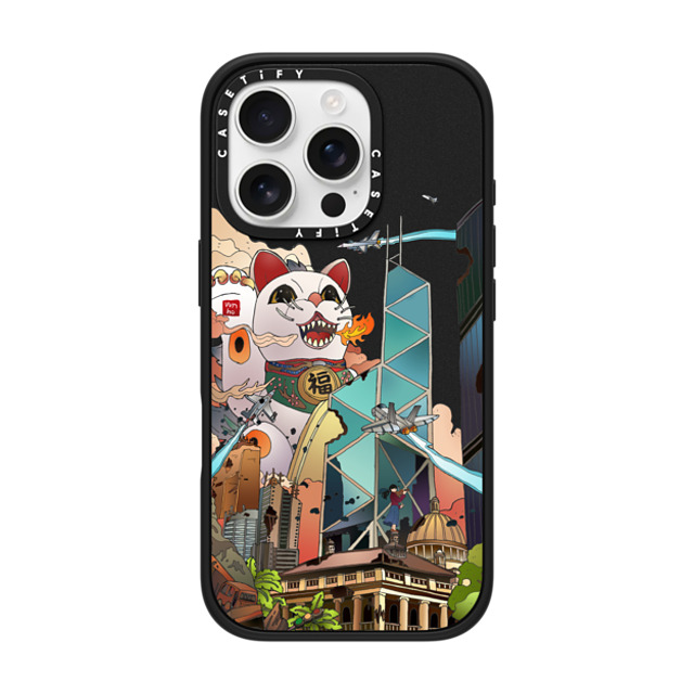 Vivian Ho x CASETiFY iPhone 16 Pro ケース マットブラック インパクトケース MagSafe対応 Vivian Ho - GodziMeow