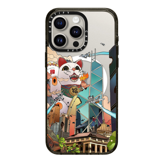 Vivian Ho x CASETiFY iPhone 15 Pro Max ケース ブラック インパクトケース MagSafe対応 Vivian Ho - GodziMeow