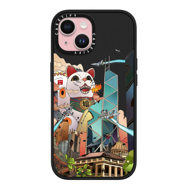 Vivian Ho x CASETiFY iPhone 15 ケース マットブラック インパクトケース MagSafe対応 Vivian Ho - GodziMeow