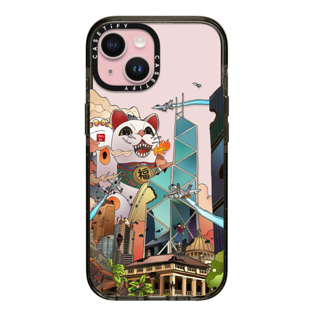 Vivian Ho x CASETiFY iPhone 15 ケース ブラック インパクトケース Vivian Ho - GodziMeow