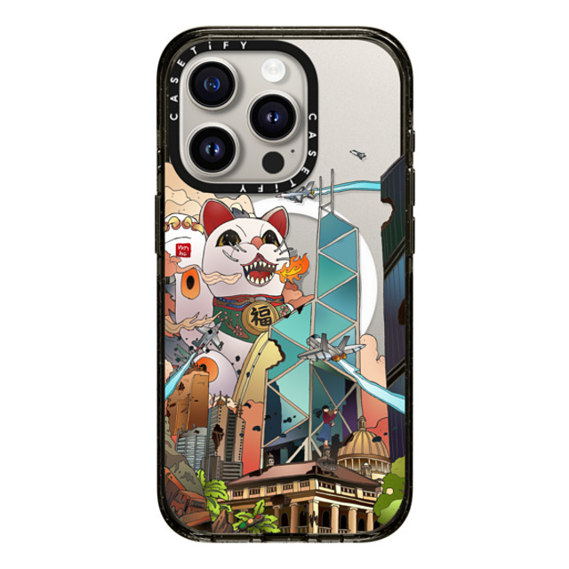 Vivian Ho x CASETiFY iPhone 15 Pro ケース ブラック インパクトケース MagSafe対応 Vivian Ho - GodziMeow