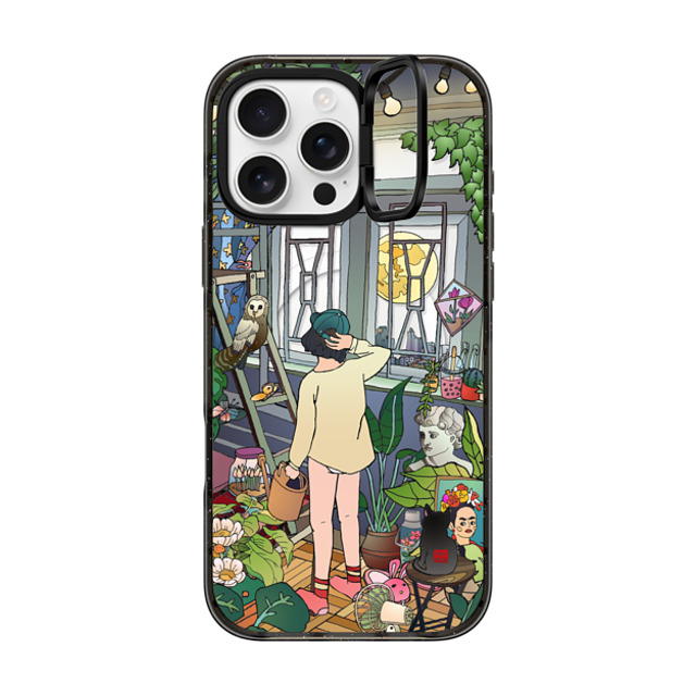 Vivian Ho x CASETiFY iPhone 16 Pro Max ケース ブラック インパクトリングスタンドケース MagSafe対応 Vivian Ho - Home Garden