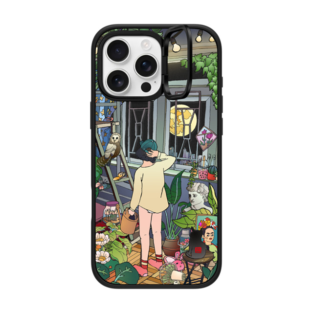 Vivian Ho x CASETiFY iPhone 16 Pro Max ケース マットブラック インパクトリングスタンドケース MagSafe対応 Vivian Ho - Home Garden