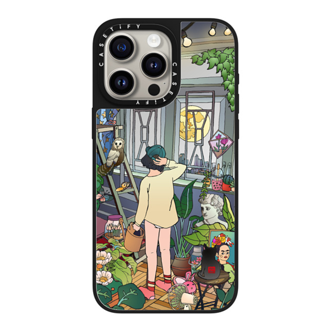 Vivian Ho x CASETiFY iPhone 15 Pro Max ケース Silver on Black ミラーケース MagSafe対応 Vivian Ho - Home Garden