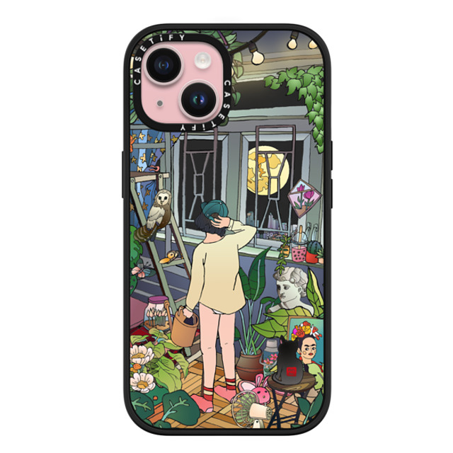 Vivian Ho x CASETiFY iPhone 15 ケース マットブラック インパクトケース MagSafe対応 Vivian Ho - Home Garden