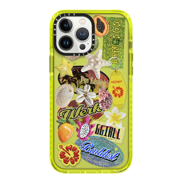 CASETiFY iPhone 13 Pro Max Case ネオン イエロー インパクトケース Baddest Souvenir Shoppe Collector's Phone Case bretman rock Mother's Day CASETiFY iPhone 13 Pro Max Case ネオン イエロー インパクトケース Baddest Souvenir Shoppe Collector's Phone Case bretman rock Mother's Day