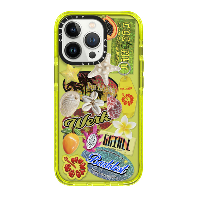 CASETiFY iPhone 13 Pro Case ネオン イエロー Impact Case Baddest Souvenir Shoppe Collector's Phone Case bretman rock Father's Day CASETiFY iPhone 13 Pro Case ネオン イエロー Impact Case Baddest Souvenir Shoppe Collector's Phone Case bretman rock Father's Day