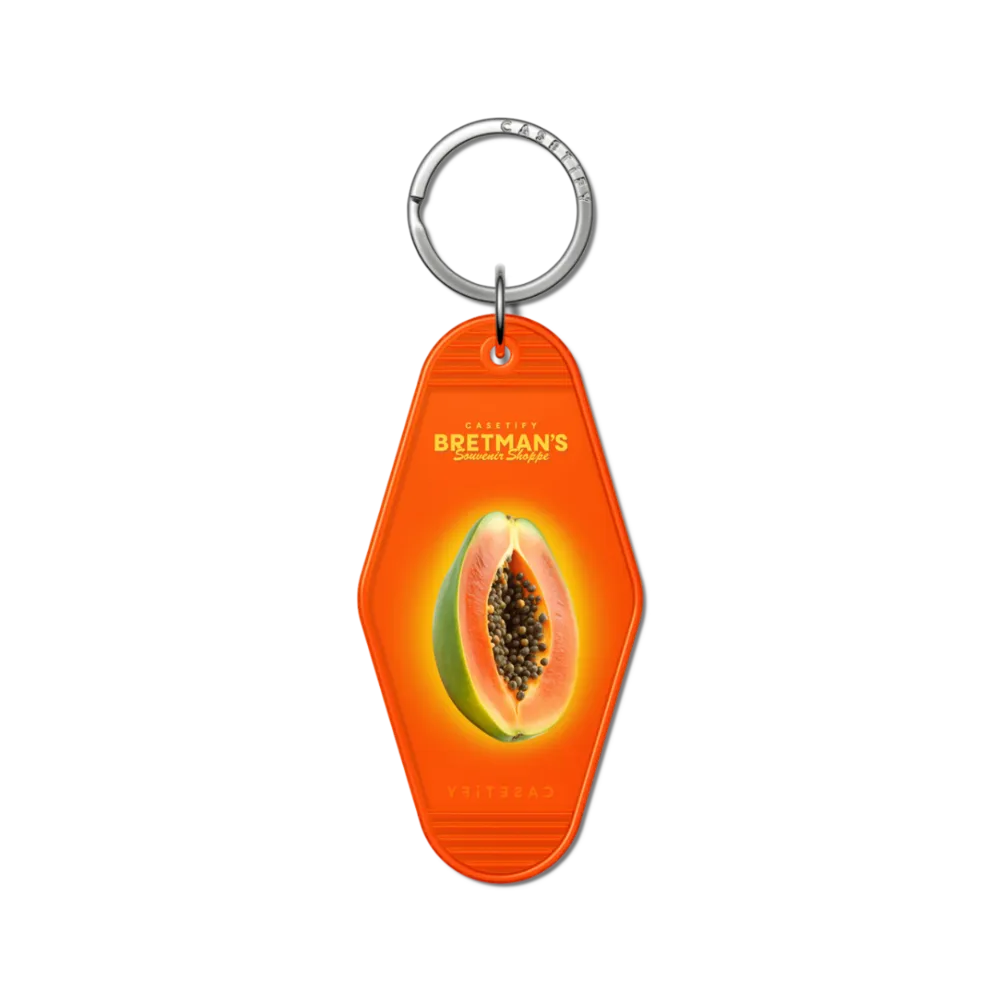 Keychain Tag  - Bretman's Souvenir Shoppe Papaya Keychain