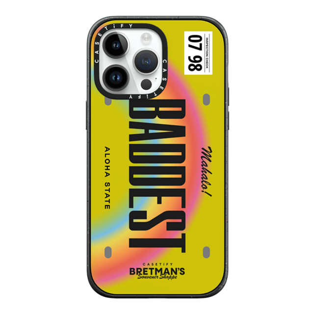 CASETiFY iPhone 14 Pro Max Case Matte Black Impact Case Baddest License Phone Case bretman rock Father's Day CASETiFY iPhone 14 Pro Max Case Matte Black Impact Case Baddest License Phone Case bretman rock Father's Day