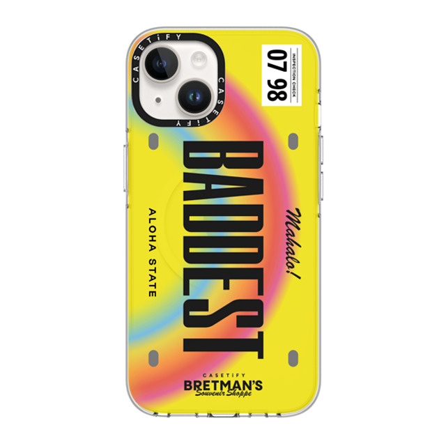 CASETiFY iPhone 14 Case Clear Clear Case MagSafe Compatible Baddest License Phone Case bretman rock CASETiFY iPhone 14 Case Clear Clear Case MagSafe Compatible Baddest License Phone Case bretman rock