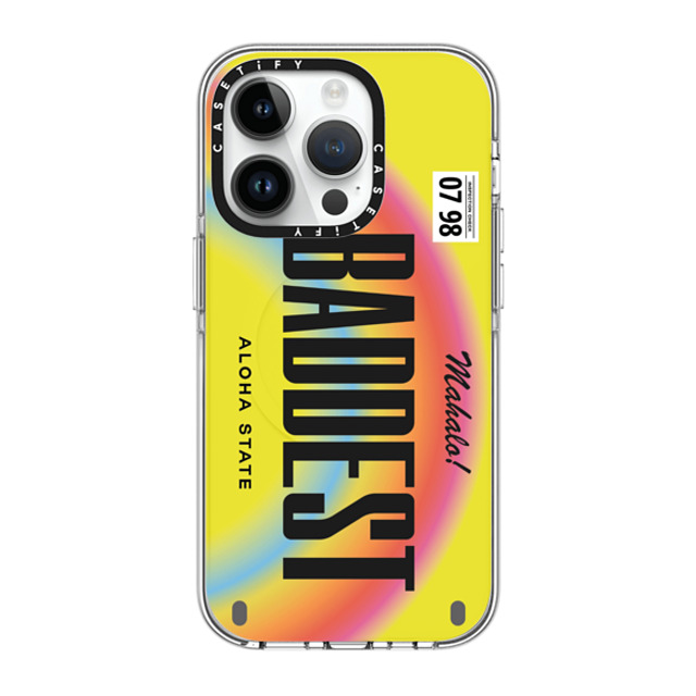CASETiFY iPhone 14 Pro Case Clear Clear Case MagSafe Compatible Baddest License Phone Case bretman rock CASETiFY iPhone 14 Pro Case Clear Clear Case MagSafe Compatible Baddest License Phone Case bretman rock