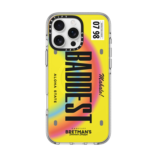 CASETiFY iPhone 16 Pro Max Case Clear Clear Case MagSafe Compatible Baddest License Phone Case bretman rock Mother's Day CASETiFY iPhone 16 Pro Max Case Clear Clear Case MagSafe Compatible Baddest License Phone Case bretman rock Mother's Day