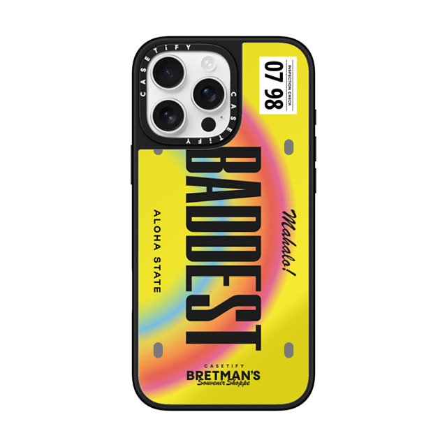 CASETiFY iPhone 16 Pro Max Case Silver on Black ミラーケース MagSafe対応 Baddest License Phone Case bretman rock Father's Day CASETiFY iPhone 16 Pro Max Case Silver on Black ミラーケース MagSafe対応 Baddest License Phone Case bretman rock Father's Day