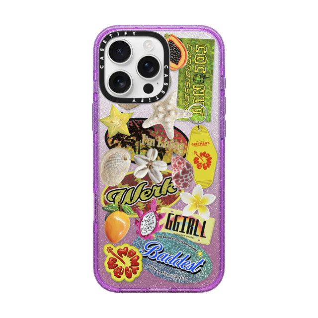CASETiFY iPhone 16 Pro Max Case Glitter Purple Impact Case MagSafe Compatible Baddest Souvenir Shoppe Collector's Phone Case bretman rock Mother's Day CASETiFY iPhone 16 Pro Max Case Glitter Purple Impact Case MagSafe Compatible Baddest Souvenir Shoppe Collector's Phone Case bretman rock Mother's Day