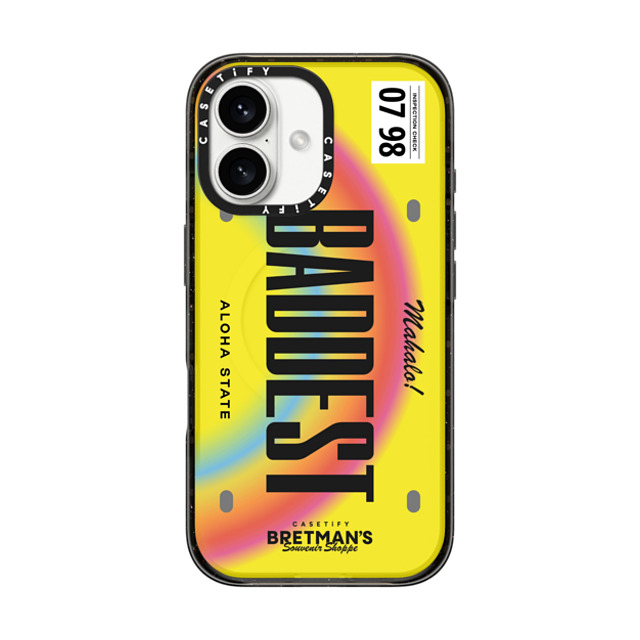 CASETiFY iPhone 16 Case Black Impact Case MagSafe Compatible Baddest License Phone Case bretman rock Mother's Day CASETiFY iPhone 16 Case Black Impact Case MagSafe Compatible Baddest License Phone Case bretman rock Mother's Day