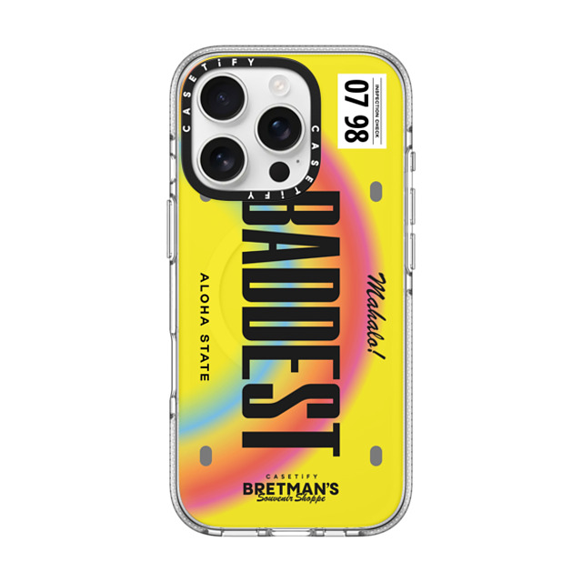 CASETiFY iPhone 16 Pro Case Clear Clear Case MagSafe Compatible Baddest License Phone Case bretman rock Mother's Day CASETiFY iPhone 16 Pro Case Clear Clear Case MagSafe Compatible Baddest License Phone Case bretman rock Mother's Day