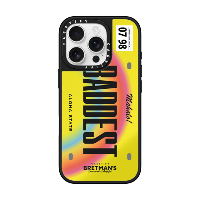 CASETiFY iPhone 16 Pro Case Silver on Black ミラーケース MagSafe対応 Baddest License Phone Case bretman rock Mother's Day CASETiFY iPhone 16 Pro Case Silver on Black ミラーケース MagSafe対応 Baddest License Phone Case bretman rock Mother's Day