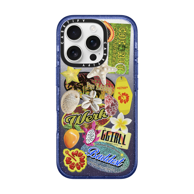 CASETiFY iPhone 16 Pro ケース Glitter Indigo インパクトケース MagSafe対応 Baddest Souvenir Shoppe Collector's Phone Case bretman rock Father's Day CASETiFY iPhone 16 Pro ケース Glitter Indigo インパクトケース MagSafe対応 Baddest Souvenir Shoppe Collector's Phone Case bretman rock Father's Day